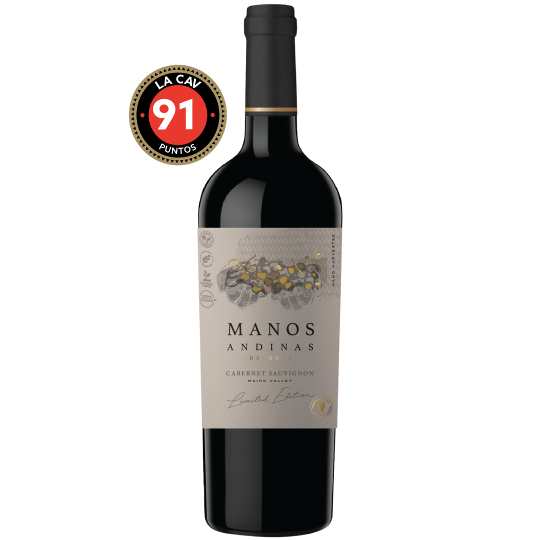 VINO CABERNET SAUVIGNON LIMITED EDITION ALTO MAIPO 2022 MANOS ANDINAS - Trasiego Wines