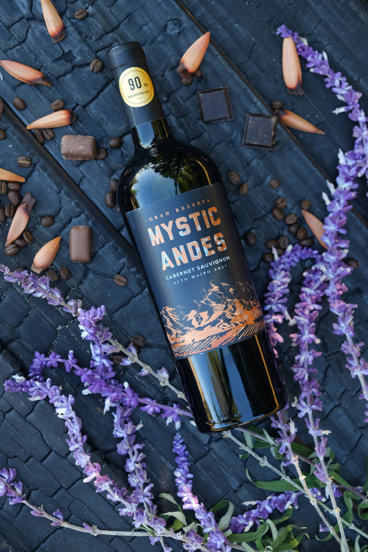 VINO CABERNET SAUVIGNON GRAN RESERVA ALTO MAIPO MYSTIC ANDES 92PTS - Trasiego Wines
