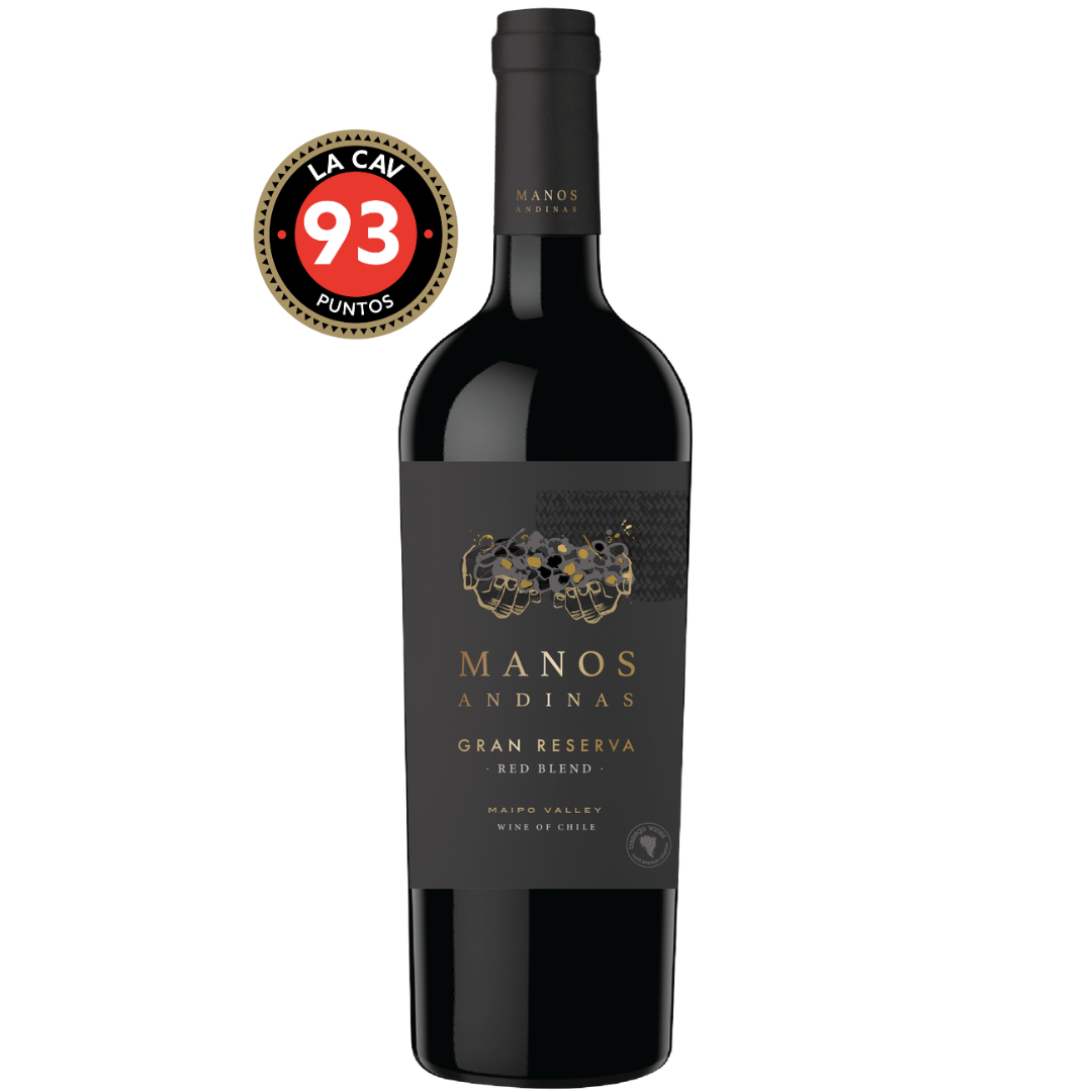 VINO RED BLEND GRAN RESERVA ALTO MAIPO 2019 MANOS ANDINAS 93 PTS - Trasiego Wines