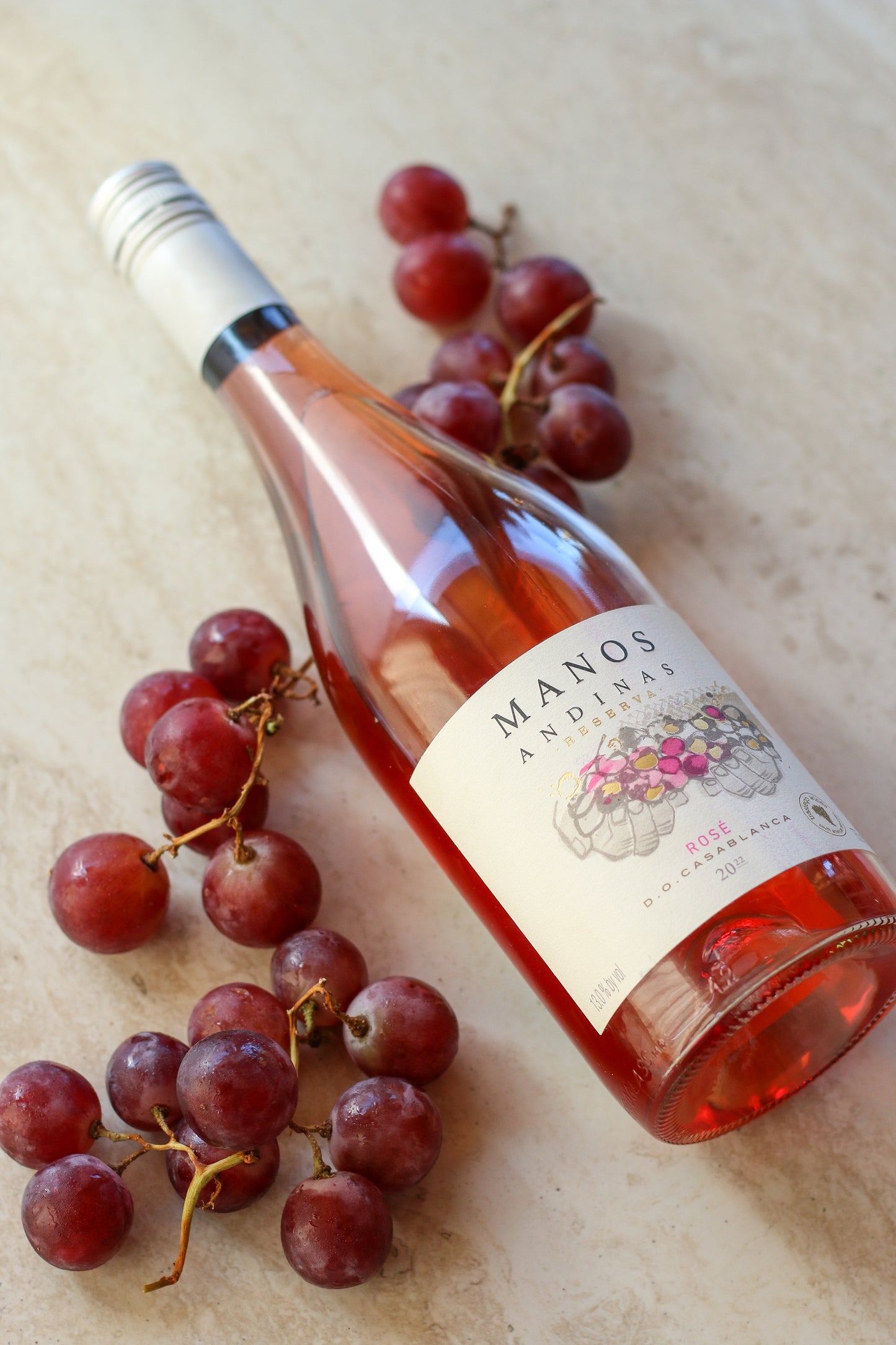 VINO ROSE RESERVA CASABLANCA 2023 MANOS ANDINAS