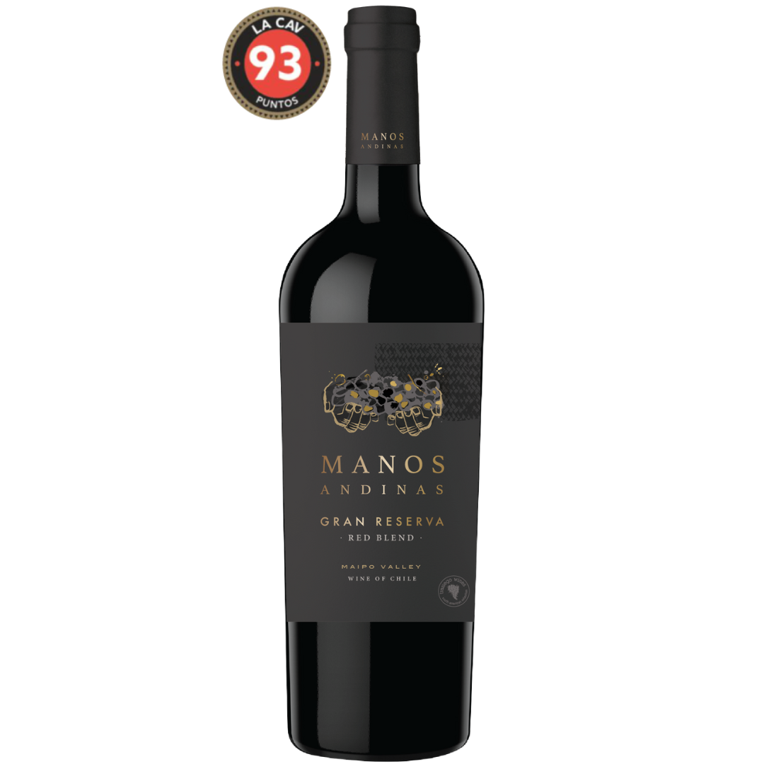 VINO RED BLEND GRAN RESERVA ALTO MAIPO 2019 MANOS ANDINAS 93 PTS