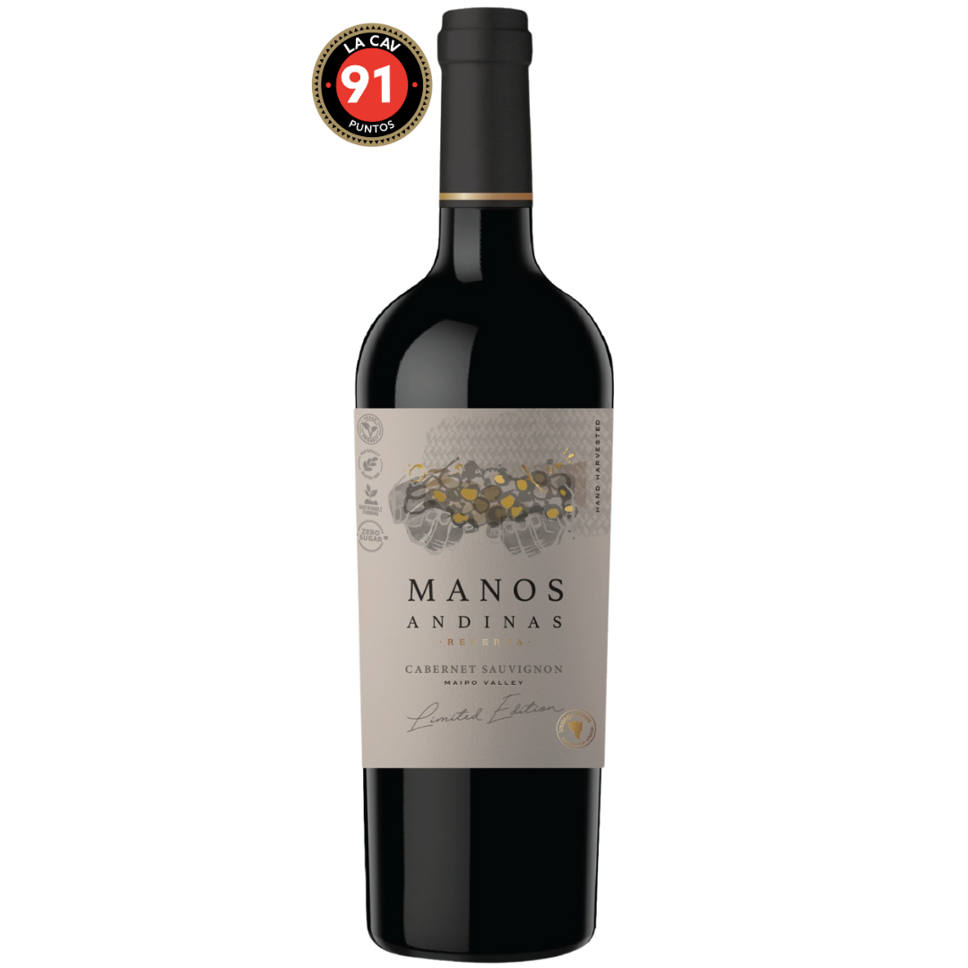 VINO CABERNET SAUVIGNON LIMITED EDITION ALTO MAIPO 2022 MANOS ANDINAS - Trasiego Wines