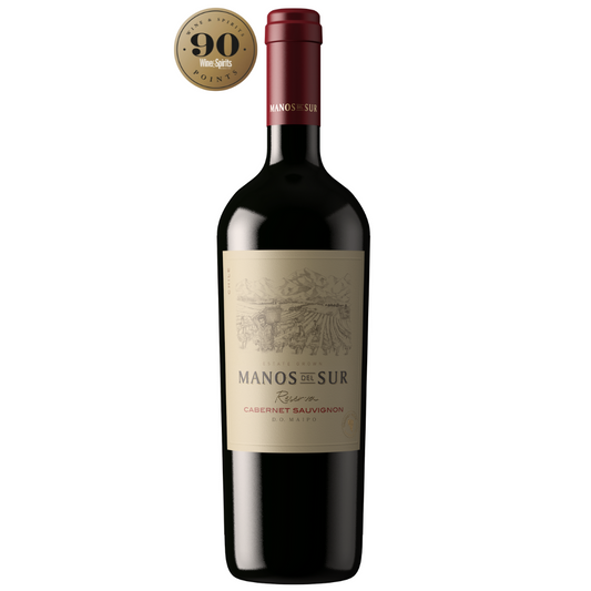 VINO CABERNET SAUVIGNON RESERVA MAIPO 2020 MANOS DEL SUR 90PTS