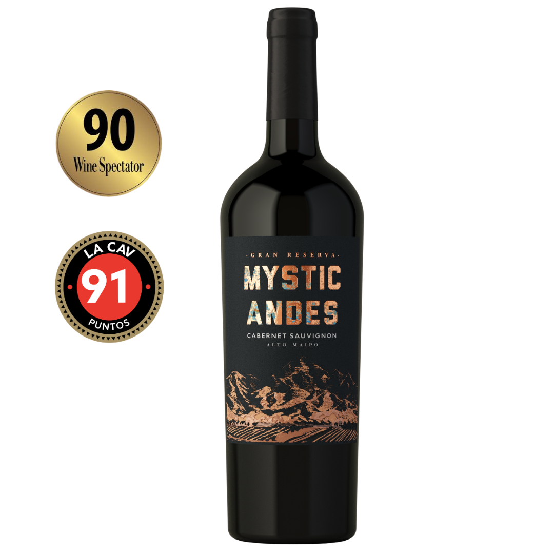 CABERNET SAUVIGNON GRAN RESERVA ALTO MAIPO 2021 MYSTIC ANDES 90 PTS
